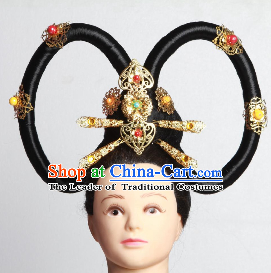 Chinese Ancient Fairy Wigs Hairpieces Hair Accessories Hair Pieces