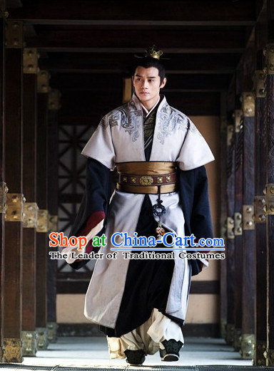 Asian China Han Dynasty General Robes Halloween Costumes for Men
