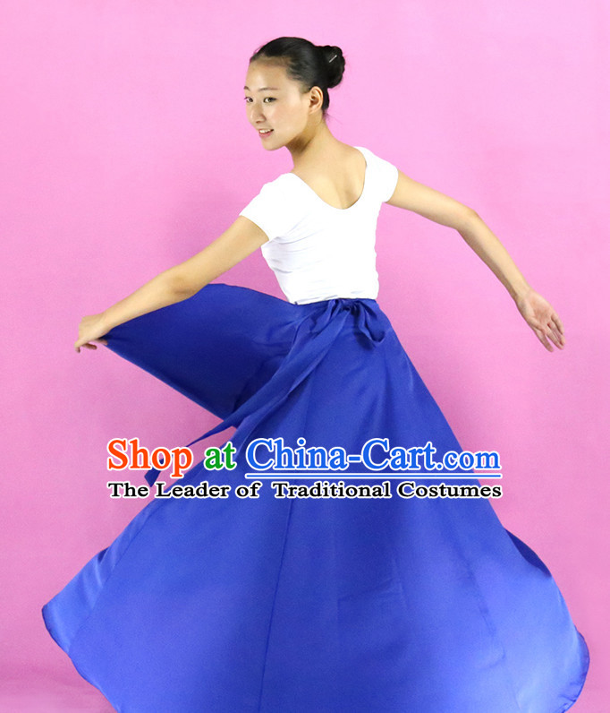 Chinese Folk Practice Dance Costumes for Girls