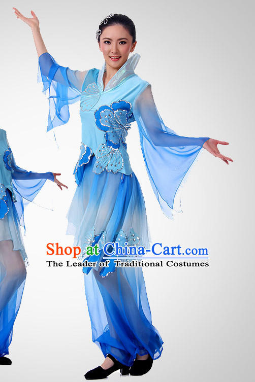 Chinese Fan Dance Costume Wholesale Clothing Discount Dance Costumes Dancewear Supply