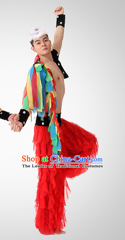 Chinese Folk Dancing Clothes Costume Wholesale Clothing Group Dance Costumes Dancewear Supply for Men