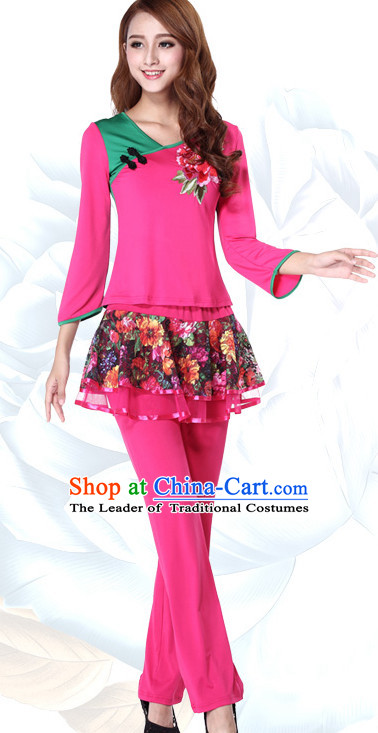 Chinese Festival Parade and Stage Dance Costume Wholesale Clothing Group Dance Costumes Dancewear Supply for Women