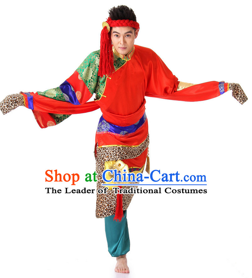 Chinese Fan Dance Costume Wholesale Clothing Group Dance Costumes Dancewear Supply for Men