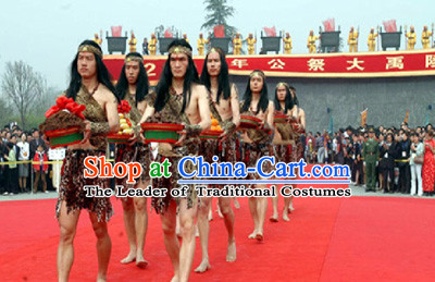 New Stone Age Costume Ancient Xia Dynasty Costumes for Men