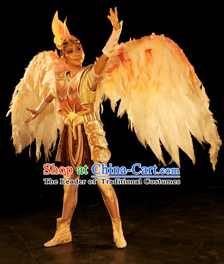 Stage Opera Angel Costumes with Giant Wings