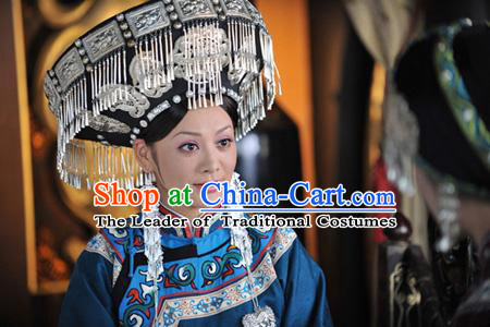 Chinese Eastern Zhou Dynasty Silver Hat for Women