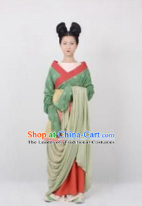 Period of the Northern and Southern Dynasties Chinese Costume Chinese Classic Costumes National Garment Outfit Clothing Clothes for Women