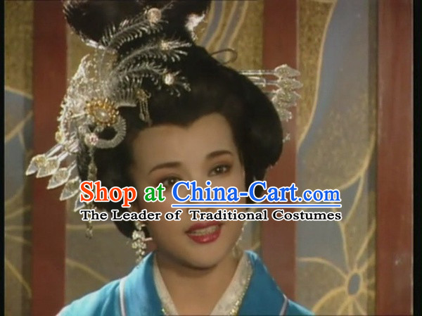 Chinese Tang Dynasty Imperial Queen Princess Phoenix Hair Accessorise Fascinator Headpieces Hair Sticks Hairpins Hair Clips Hair Ornaments for Women