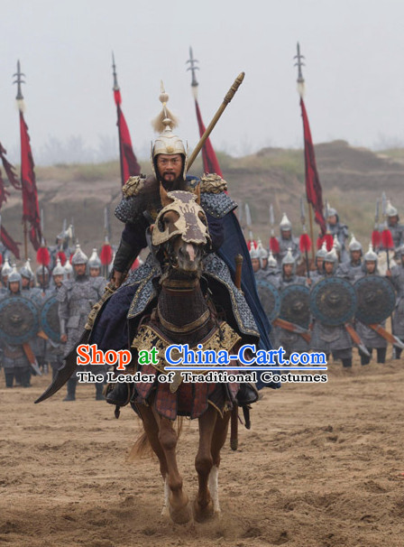 Ancient Chinese Tang Dynasty General Knight Superhero Guo Ziyi Costume Complete Set for Men