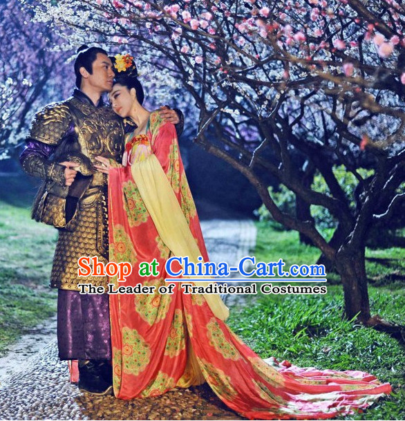 Tang Dynasty Chinese General and  Beauty 2 Complete Sets for Women and Men