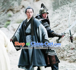 Yuan Dynasty People Costumes Dresses Clothing Clothes Garment Outfits Suits Complete Set for Men
