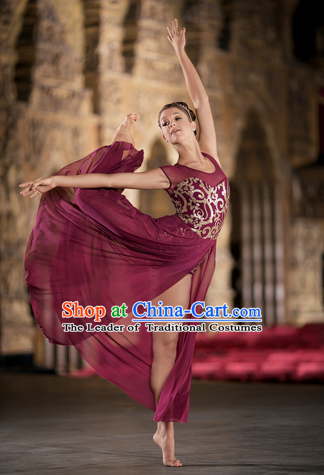 Brown Modern Dance Ballet Costumes Dancing Costumes Dancewear Dance Supply Free Custom Tailored Service for Women