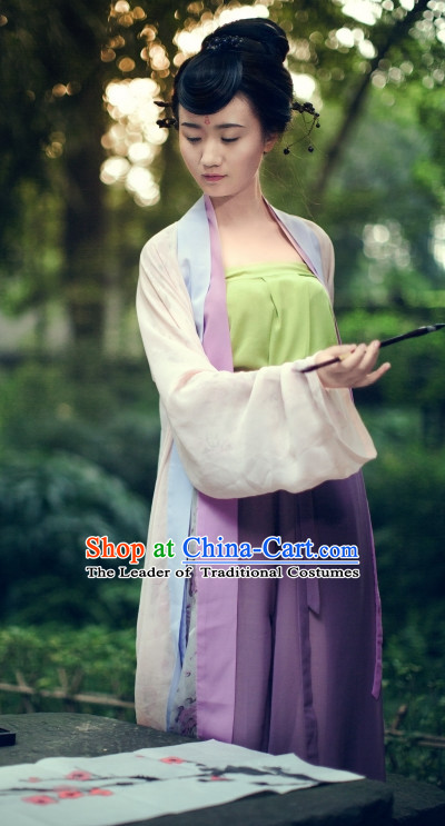 Chinese Costume Tang Dynasty Lady Clothes Free Custom Tailored Service