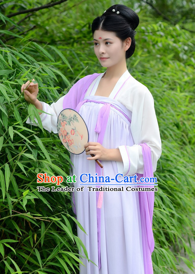 Ancient Chinese Costumes Free Custom Tailored Tang Dynasty Classic Garment Costume for Women