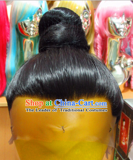 Ancient Chinese Han Dynasty Style Black Wigs for Men
