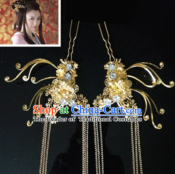 Chinese Ancient Style Imperial Crown Headwear Headpieces Hair Jewelry Hairpin for Women