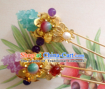 Chinese Ancient Style Imperial Princess Hair Jewelry Accessories Hairpins Headwear Headdress Hair Fascinators for Women