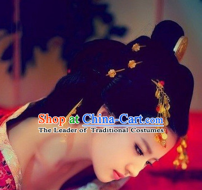 Chinese Ancient Style Princess Hair Jewelry Accessories Hairpins Headwear Headdress Hair Fascinators for Women