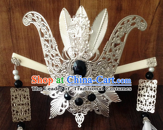 Chinese Ancient Style Prince Hair Jewelry Accessories Hairpins Headwear Headdress Hair Fascinators for Women