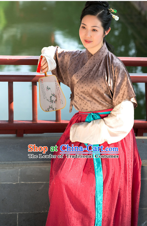 Chinese Costume Chinese Costumes Hanfu Han Dynasty Ancient China Scholar Clothing Dresses Garment Suits Clothes Complete Set for Women