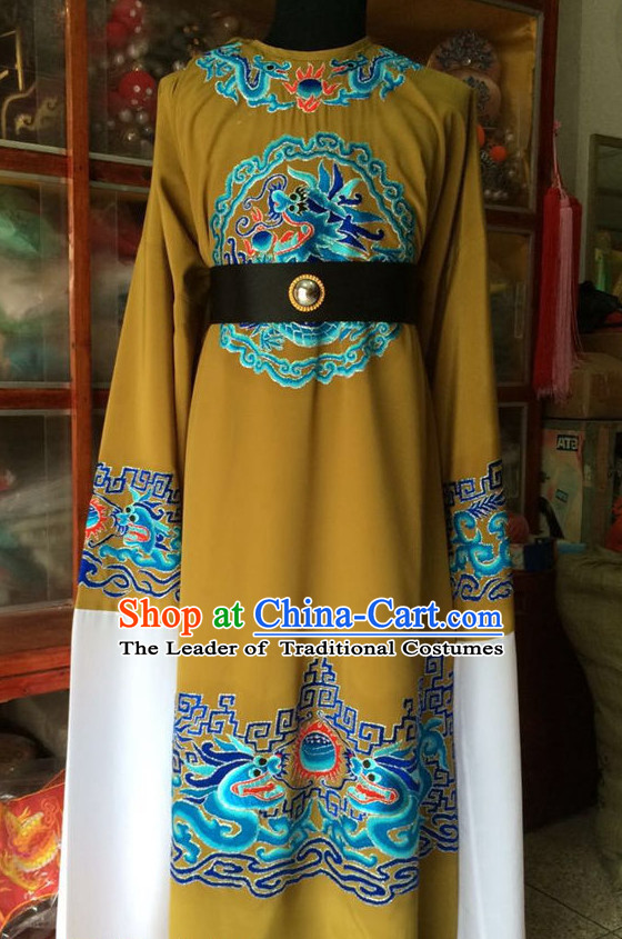 Chinese Opera Embroidered Prince Robe Costume Traditions Culture Dress Masquerade Costumes Kimono Chinese Beijing Clothing for Men