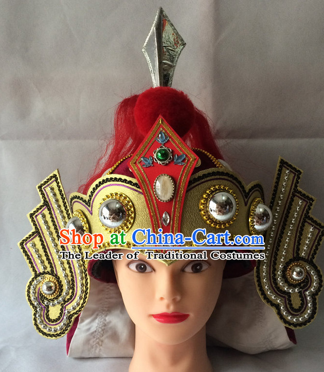 Chinese Opera General Hat Helmet Hat Headwear Headpieces Headdress for Men