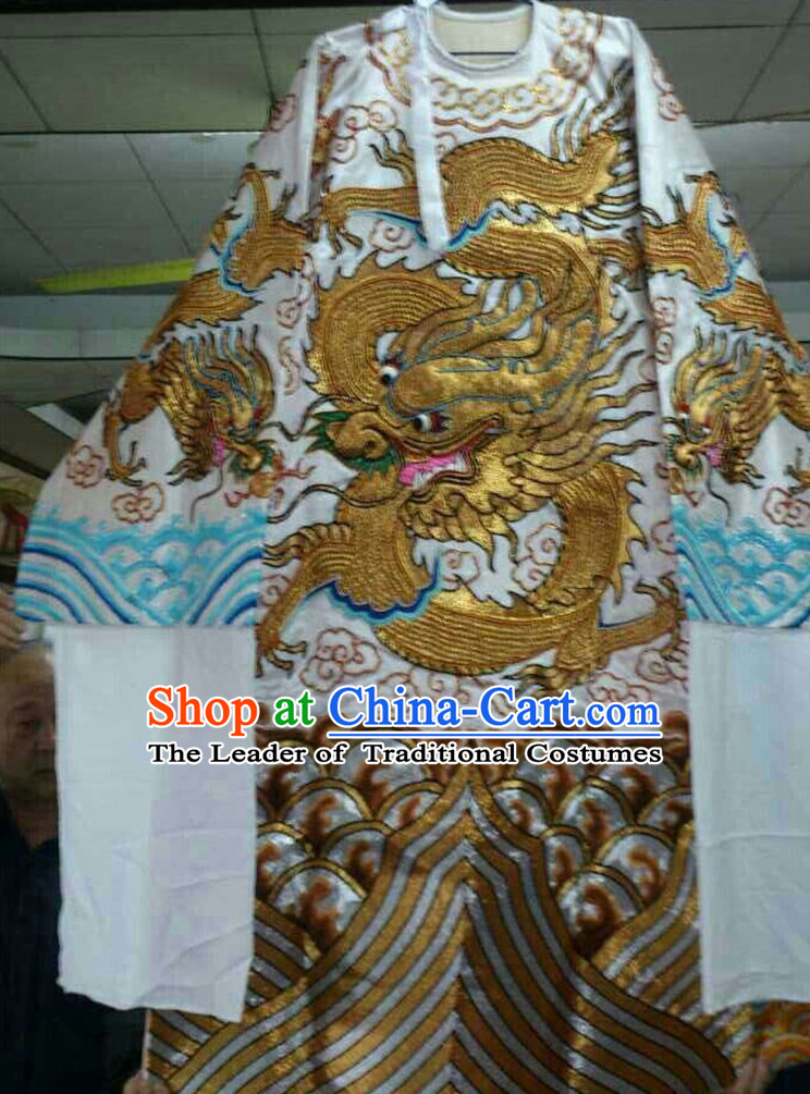 Chinese Opera Classic Dragon Robes Costumes Chinese Costume Dress Wear Outfits Suits for Men