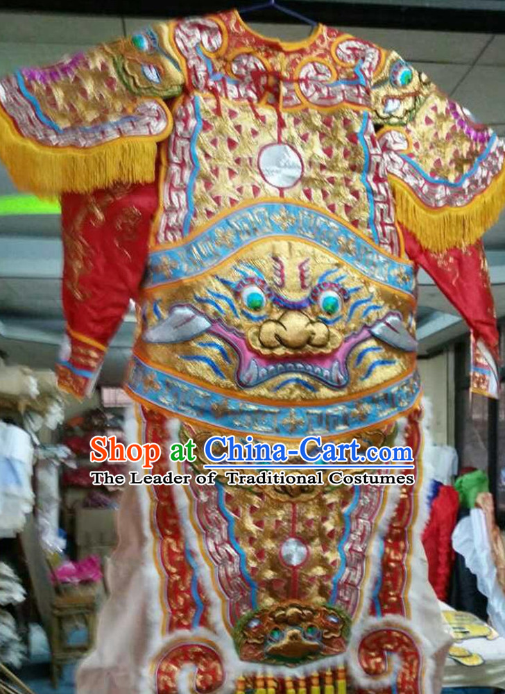 Chinese Opera Classic General Armor Costumes Chinese Costume Dress Wear Outfits Suits for Men