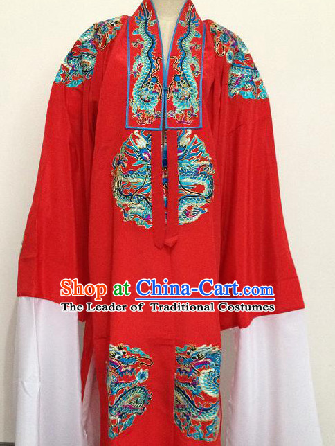 Chinese Opera Classic Embroidered Dragon Costumes Chinese Costume Dress Wear Outfits Suits for Men