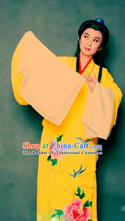 Chinese Opera Classic Water Sleeve Long Sleeves Costume Dress Wear Outfits Suits for Men