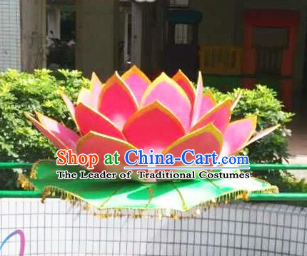 Electric Chinese Dance Costumes Prop Classical Lotus Dance Costume Props Stage Performance Base Folk Decoration