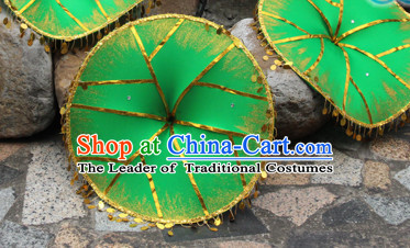 Giant Chinese Dance Apparel Flower Props Folk Dancing Prop Lotus Leaf Decoration