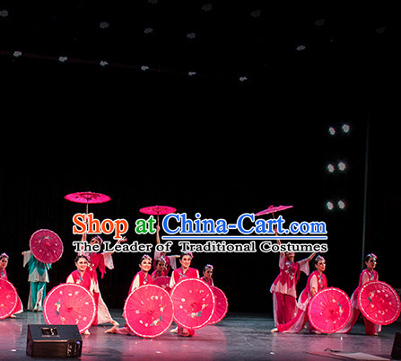 Chinese Dance Apparel Umbrella Props Folk Dancing Prop Decoration