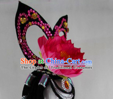 Chinese Stage Performance Classic Dance Apparel Folk Dancing Headdress Headpieces Hair Accessories