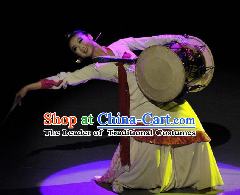 South Korean North Korea Chaoxian Ethnic Minority Folk Dance Costumes Complete Set for Women