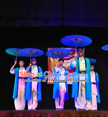 Chinese Classical Dance Costumes Complete Set for Men