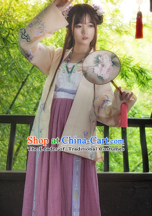 Asian Fashion Chinese Ancient Song Dynasty Princess Clothes Costume China online Shopping Traditional Costumes Dress Wholesale Culture Clothing and Hair Jewelry for Women