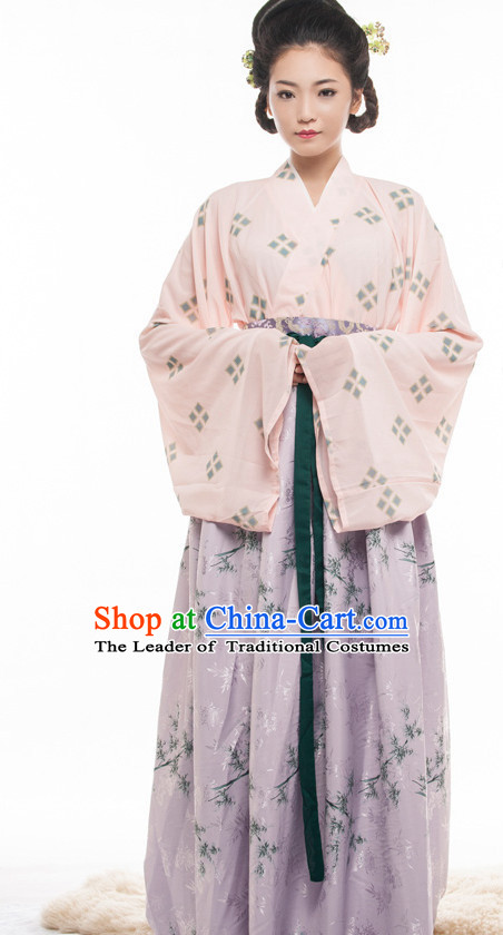 Chinese Ancient Han Dynasty Princess Spring Summer Costume China online Shopping Traditional Costumes Dress Wholesale Asian Culture Fashion Clothing and Hair Accessories for Women