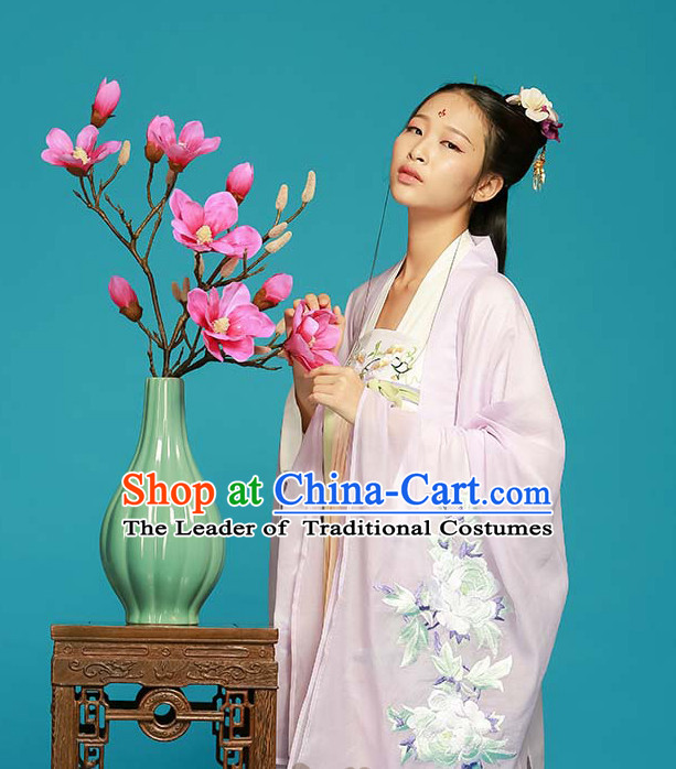 Asian Fashion Chinese Ancient Tang Dynasty Embroidered Cranes Clothes Costume China online Shopping Traditional Costumes Dress Wholesale Culture Clothing and Hair Accessories for Women