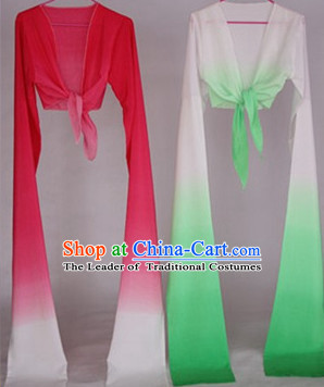 Color Transition Chinese Classical Water Sleeve Dance Props