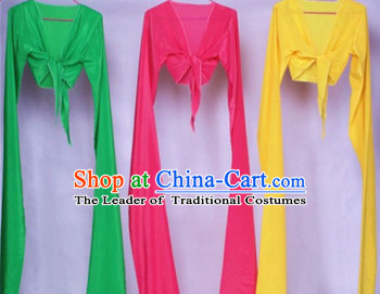 Pure Color Chinese Classical Dance Water Sleeves 3 Sets