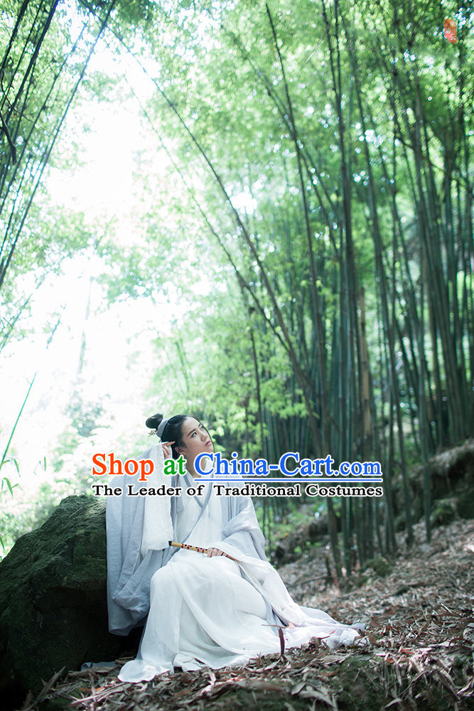 Chinese Ancient Hanfu Garment Clothes for Men or Women