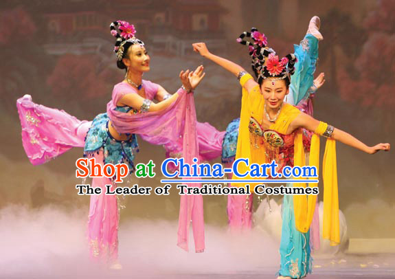 Ancient Chinese Style Fairy Dance Costume Chinese Ancient Costumes Carnival Costumes Fancy Dress Complete Set