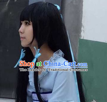 Ancient Asian Chinese Japenese Korean Knight Cosplay Long Wigs Classic Wig for Women