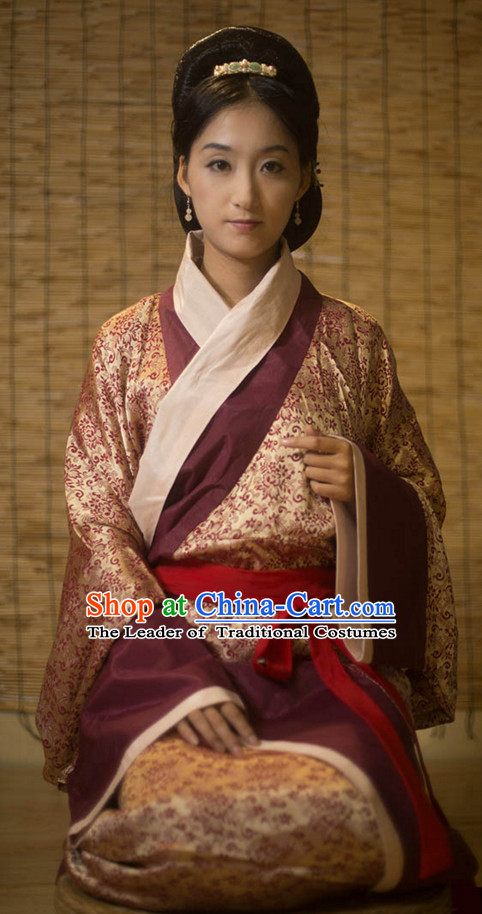 Chinese Costume Ancient Asian Clothing Han Dynasty Clothes Garment Outfits Suits Dress for Women