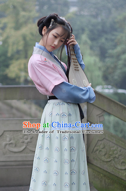 Chinese Costume Ancient Asian Clothing Han Dynasty Clothes Garment Outfits Suits for Women