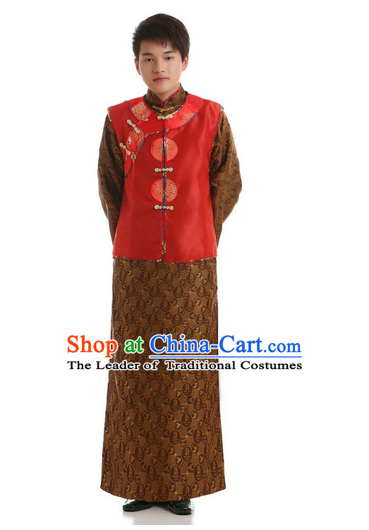 Chinese Opera Costumes Beijing Opera Costume Peking Stage Dress Bridegroom Wedding Dress Complete Set