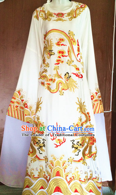 Chinese Opera Costumes Beijing Opera Costume Peking Stage Chancellor Prime Minster Official Dress Dragon Robe Complete Set