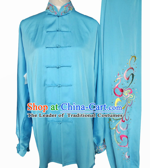 Top Long Sleeves Tai Chi Wing Chun Uniform Martial Arts Supplies Supply Karate Gear Martial Arts Uniforms Clothing for Women and Girls
