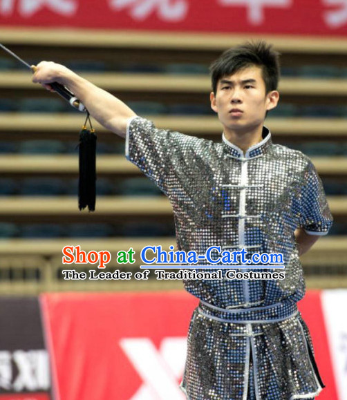 Tai Chi Sword Competition Outfit Taiji Swords Contest Jacket Pants Supplies Custom Dance Costumes Outfits Clothing for Men Women Kids Boys Girls